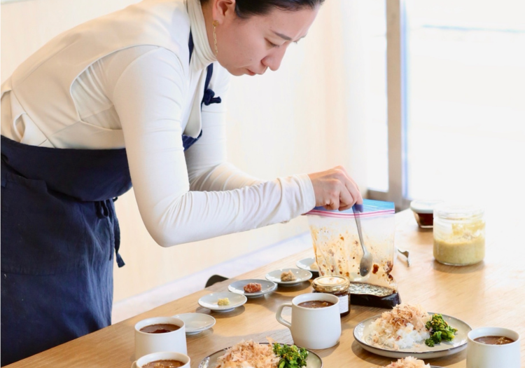 麹を使ったお料理教室の様子
